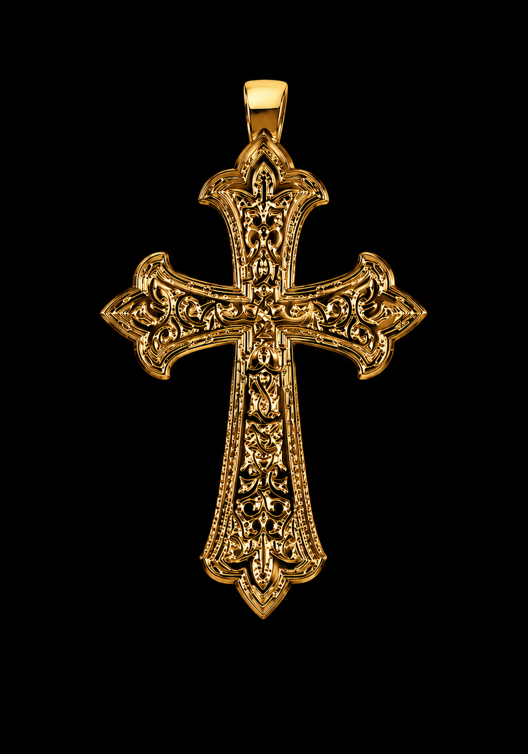 VERMEIL Gold Rebirth Cross