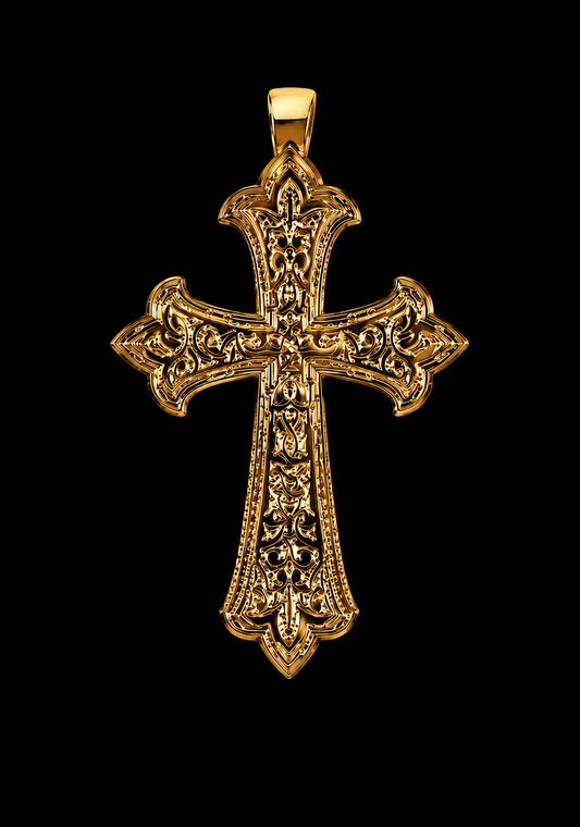 VERMEIL Gold Rebirth Cross